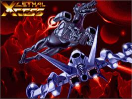 Title screen of Lethal Xcess - Wings Of Death 2 on the Commodore Amiga.