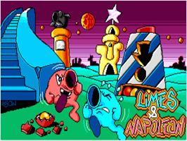 Title screen of Limes And Napoleon on the Commodore Amiga.