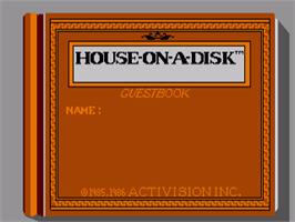 Title screen of Little Computer People on the Commodore Amiga.