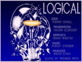 Title screen of Log!cal on the Commodore Amiga.