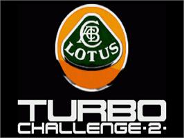 Title screen of Lotus Turbo Challenge 2 on the Commodore Amiga.