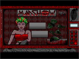 Title screen of Mad Show on the Commodore Amiga.