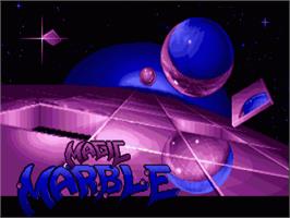 Title screen of Magic Marble on the Commodore Amiga.