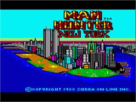 Title screen of Manhunter: New York on the Commodore Amiga.