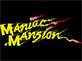 Title screen of Maniac Mansion on the Commodore Amiga.