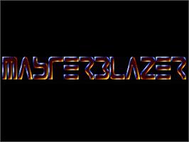 Title screen of Master Blazer on the Commodore Amiga.
