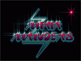 Title screen of Matrix Marauders on the Commodore Amiga.
