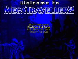 Title screen of Megatraveller 2 - Quest For The Ancients on the Commodore Amiga.