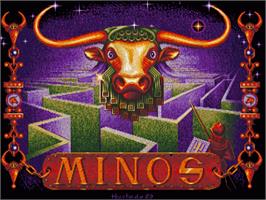 Title screen of Minos on the Commodore Amiga.
