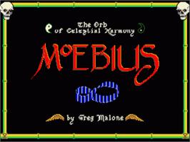 Title screen of Moebius - The Orb Of Celestial Harmony on the Commodore Amiga.