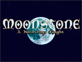 Title screen of Moonstone - A Hard Days Knight on the Commodore Amiga.