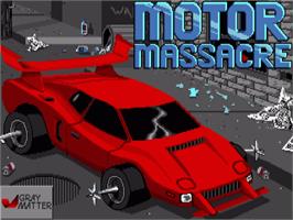 Title screen of Motor Massacre on the Commodore Amiga.