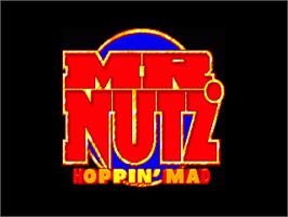 Title screen of Mr. Nutz: Hoppin' Mad on the Commodore Amiga.