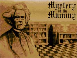 Title screen of Mystery Of The Mummy on the Commodore Amiga.