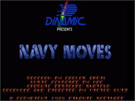Title screen of Navy Moves on the Commodore Amiga.