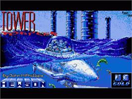 Title screen of Nebulus on the Commodore Amiga.