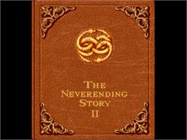 Title screen of Neverending Story 2, The - The Arcade Game on the Commodore Amiga.