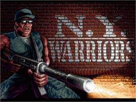 Title screen of New York Warriors on the Commodore Amiga.