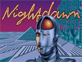 Title screen of Nightdawn on the Commodore Amiga.