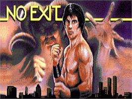 Title screen of No Exit on the Commodore Amiga.