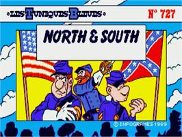 Title screen of North And South on the Commodore Amiga.