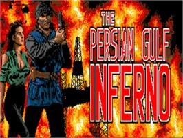 Title screen of North Sea Inferno on the Commodore Amiga.