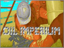 Title screen of Oil Imperium on the Commodore Amiga.