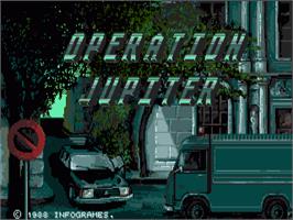 Title screen of Operation Jupiter on the Commodore Amiga.