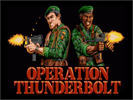 Title screen of Operation Thunderbolt on the Commodore Amiga.