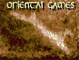 Title screen of Oriental Games on the Commodore Amiga.