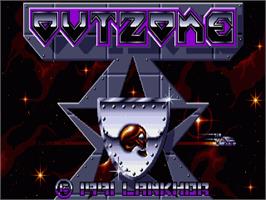 Title screen of Outzone on the Commodore Amiga.