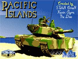 Title screen of Pacific Islands on the Commodore Amiga.