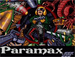 Title screen of Paramax on the Commodore Amiga.