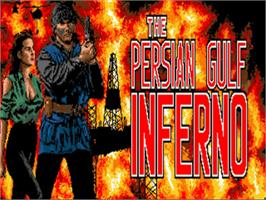 Title screen of Persian Gulf Inferno on the Commodore Amiga.