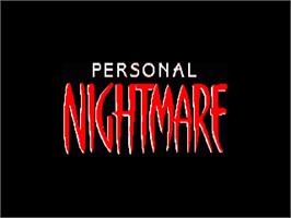 Title screen of Personal Nightmare on the Commodore Amiga.