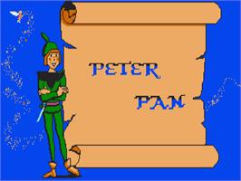 Title screen of Peter Pan on the Commodore Amiga.