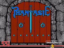 Title screen of Phantasie on the Commodore Amiga.