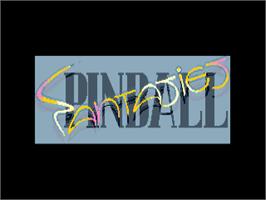 Title screen of Pinball Fantasies on the Commodore Amiga.