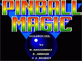 Title screen of Pinball Magic on the Commodore Amiga.