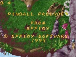 Title screen of Pinball Prelude on the Commodore Amiga.