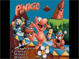 Title screen of Pinkie on the Commodore Amiga.