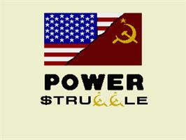 Title screen of Power Struggle on the Commodore Amiga.