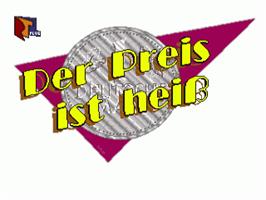 Title screen of Preis Ist Heiss, Der on the Commodore Amiga.