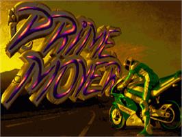 Title screen of Prime Mover on the Commodore Amiga.