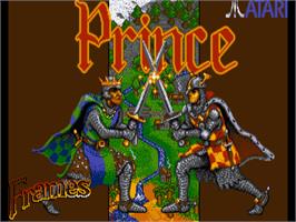 Title screen of Prince on the Commodore Amiga.