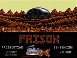 Title screen of Prison on the Commodore Amiga.