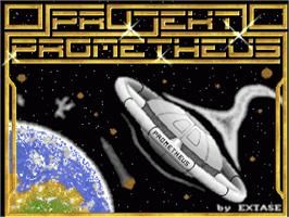 Title screen of Projekt Prometheus on the Commodore Amiga.