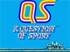 Title screen of Question Of Sport, A on the Commodore Amiga.