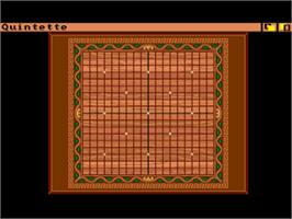 Title screen of Quintette on the Commodore Amiga.