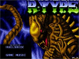 Title screen of R-type on the Commodore Amiga.